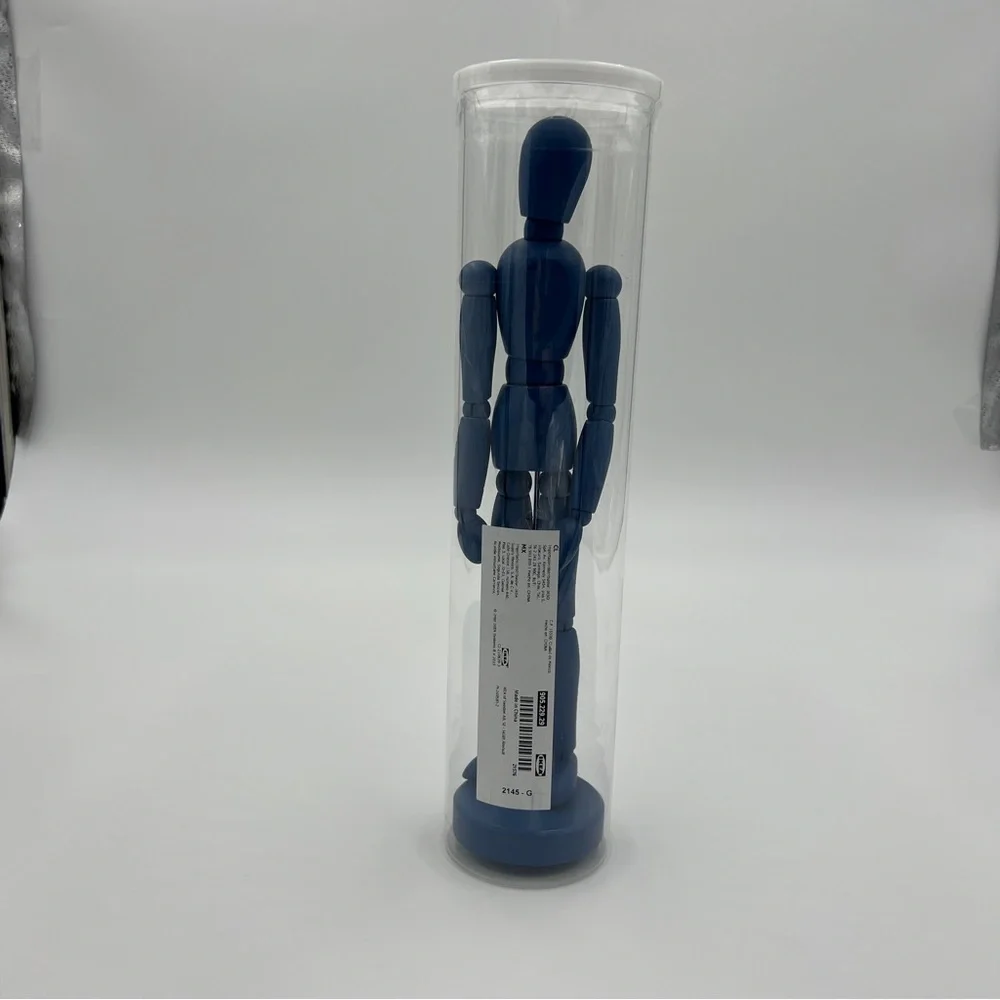 IKEA Blue Artist Figure
